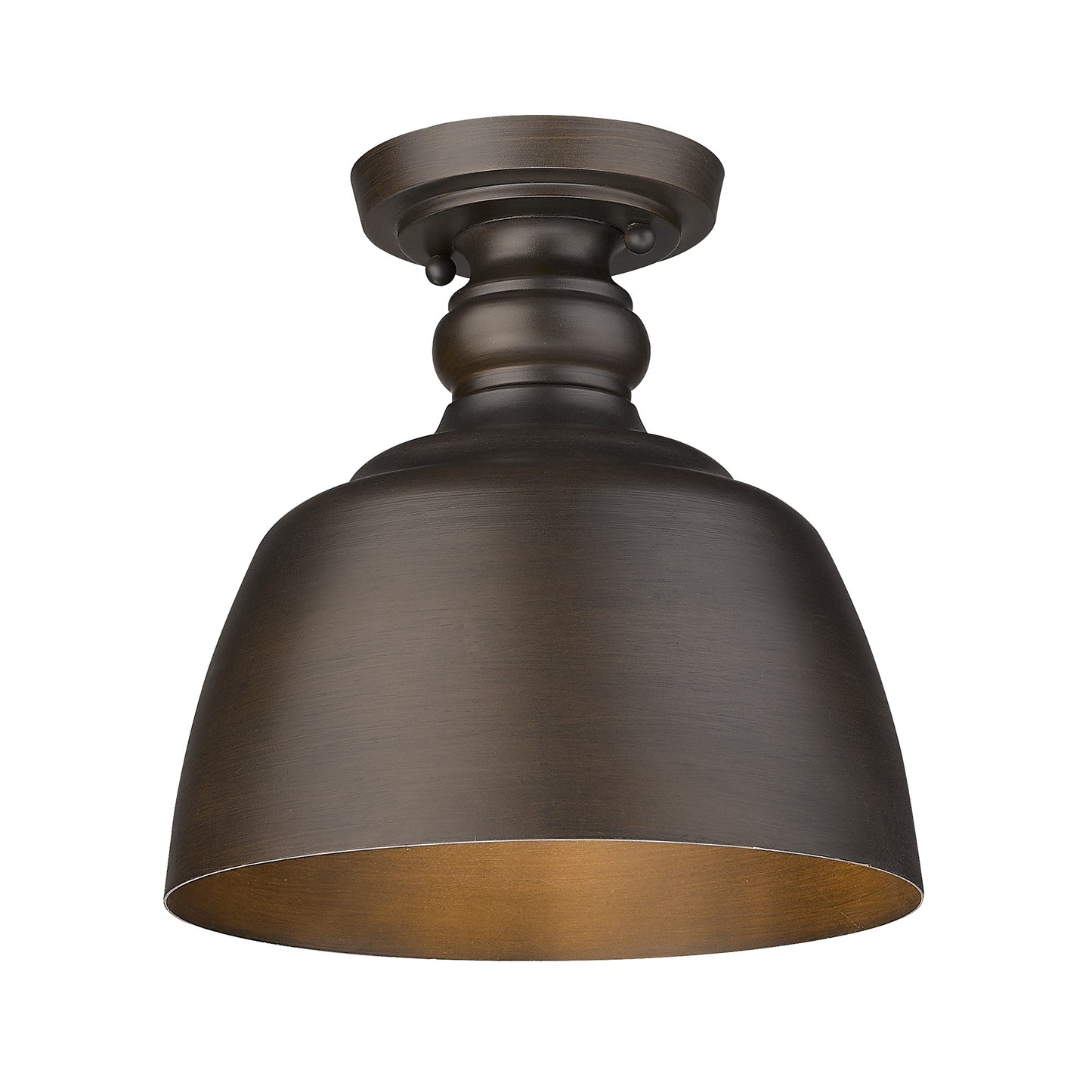 Sherlock Flush Mount in Rubbed Bronze