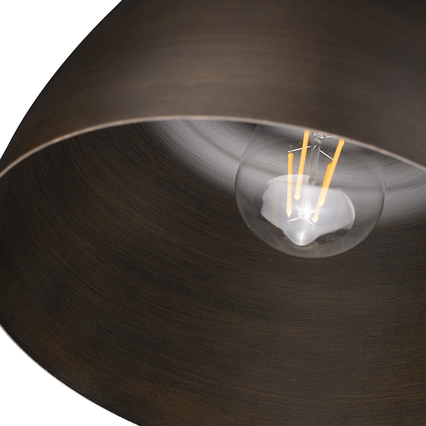 Sherlock Flush Mount in Rubbed Bronze