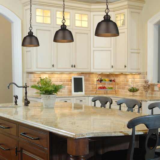 Sherlock Mini Pendant in Rubbed Bronze