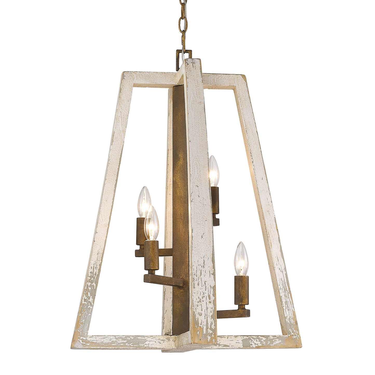 Archer- 4 Light Pendant in Burnished Chestnut