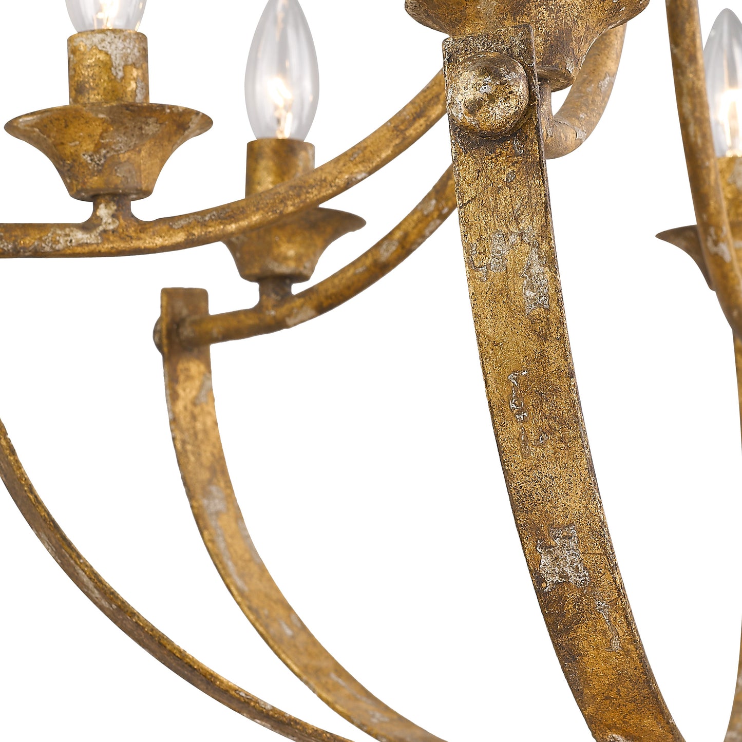 Victory 6-Light Chandelier in Heirloom Gold