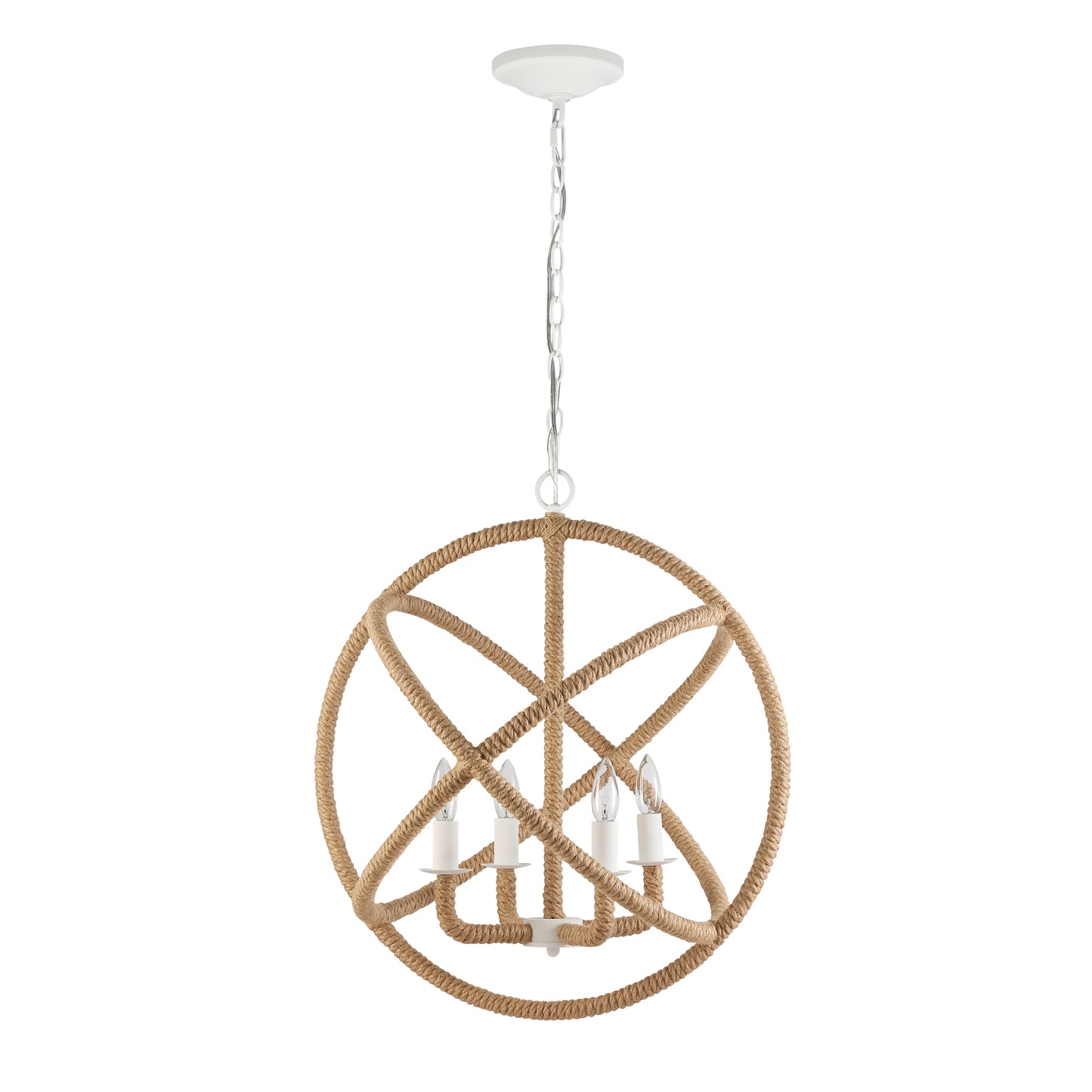 Marina 4-Light Chandelier in Natural White