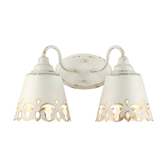 Erin 2-Light Vanity Light in Antique Ivory