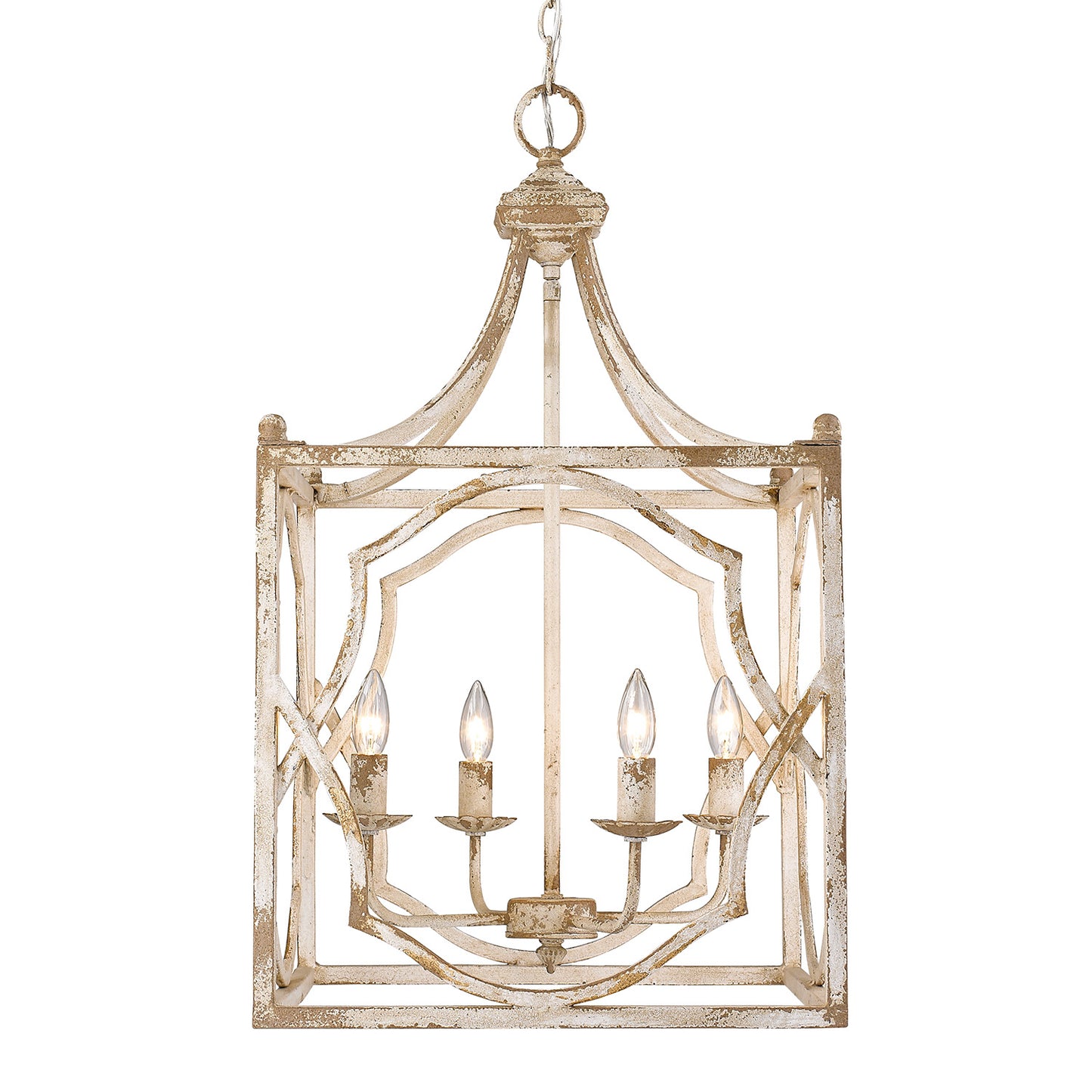 Laurence 4-Light Pendant in Antique Ivory