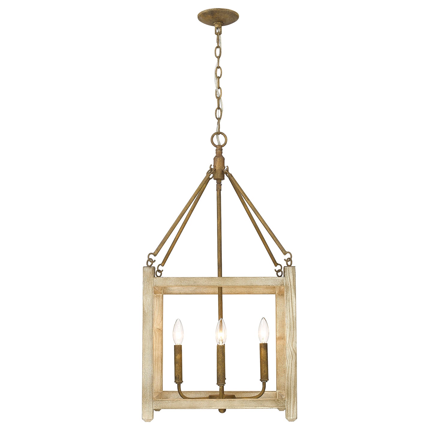 Buford- 4-Light Pendant in Burnished Chestnut