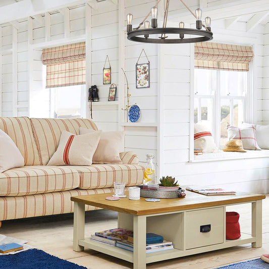 Ren 6 Light Chandelier in Gunmetal Bronze