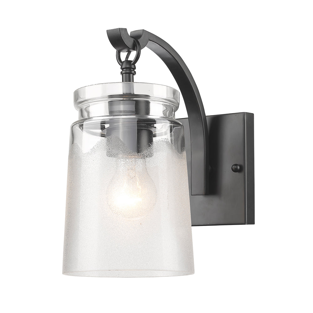 Cassius- BLK 1-Light Wall Sconce in Matte Black