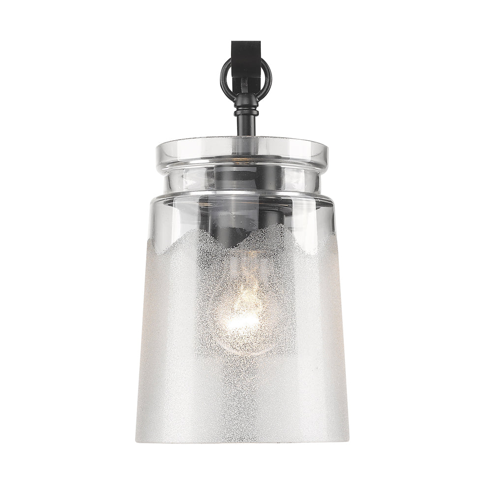 Cassius- BLK 1-Light Wall Sconce in Matte Black