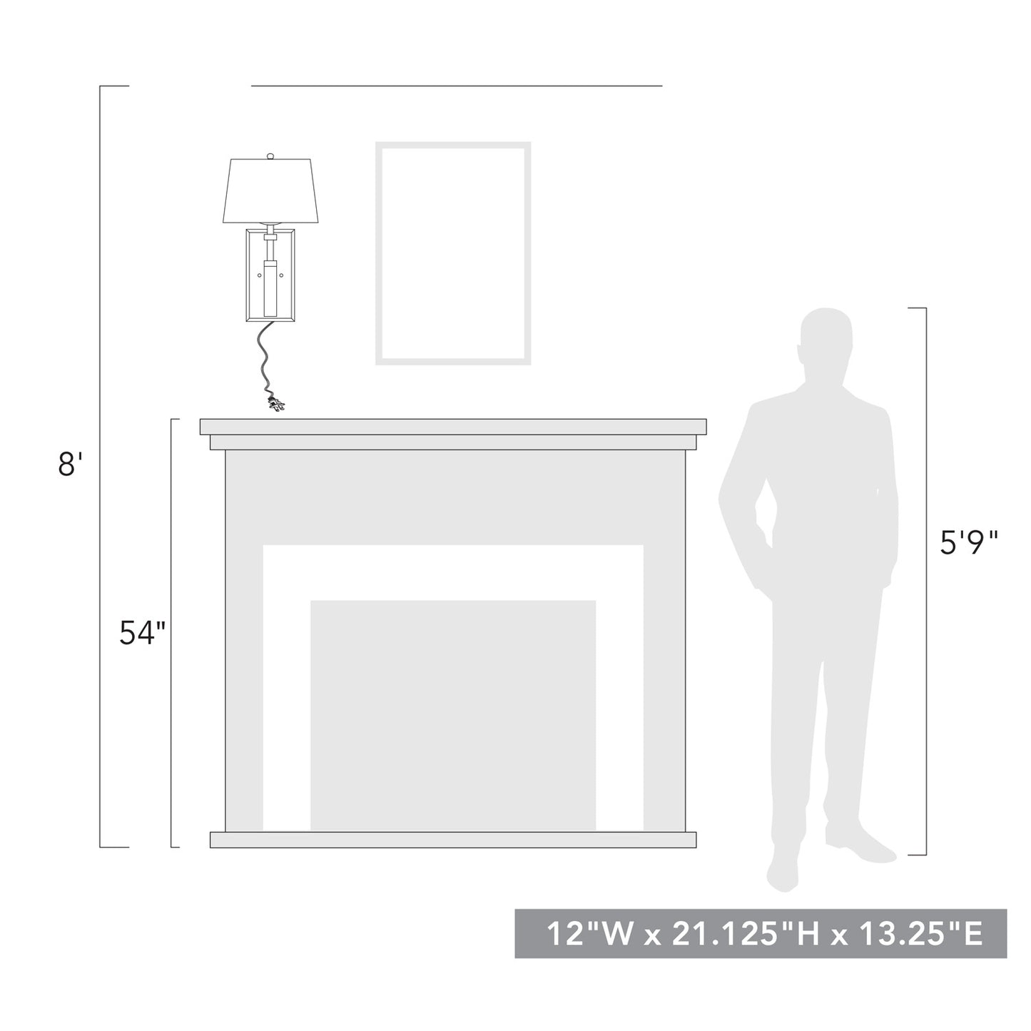 Moselle- 1 Light Wall Sconce (Plug-in or Hardwire) in Burnished Chestnut with Ivory Linen Shade