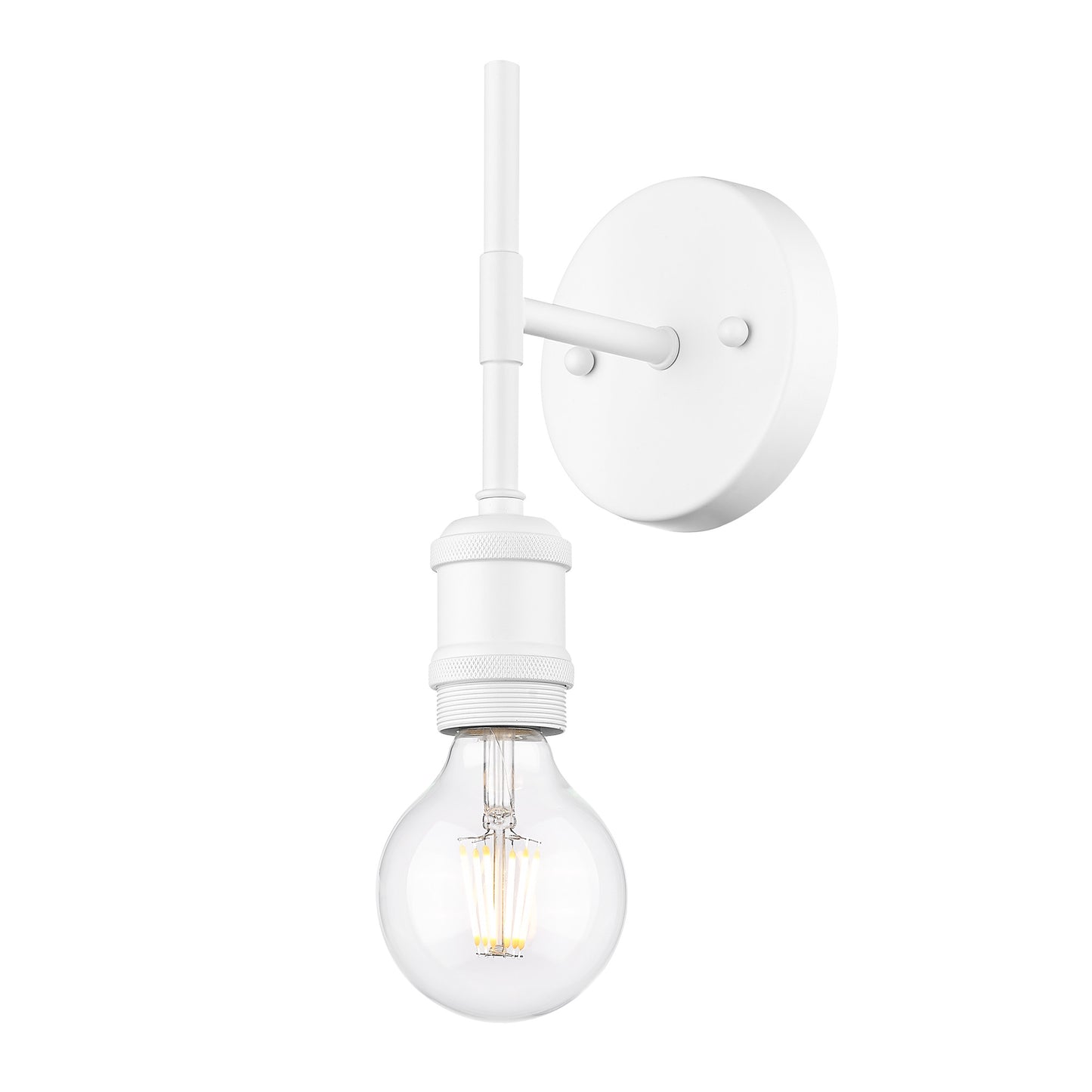 Foley WHT 1 Light Wall Sconce in Matte White
