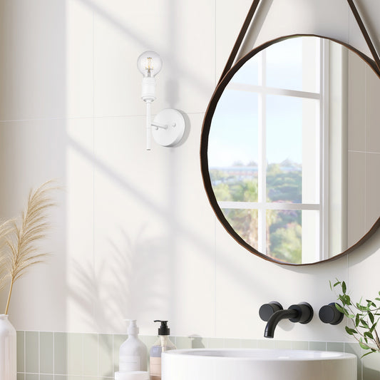 Foley WHT 1 Light Wall Sconce in Matte White