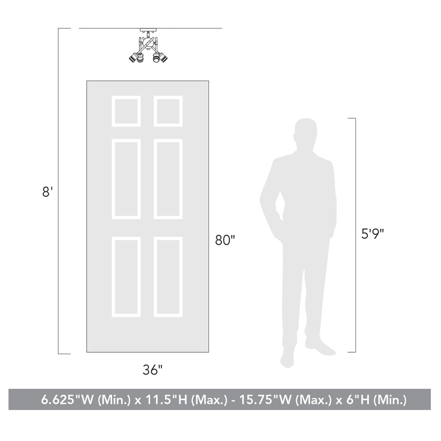 Foley WHT Semi-Flush in Matte White