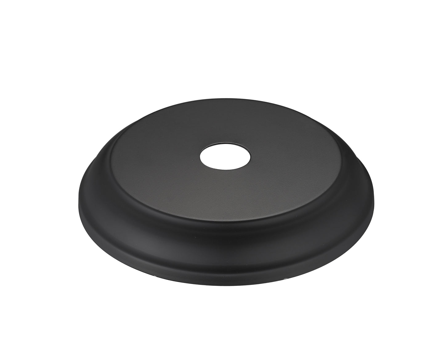 Brianna Semi-Flush (Convertible) in Matte Black with Seeded Glass