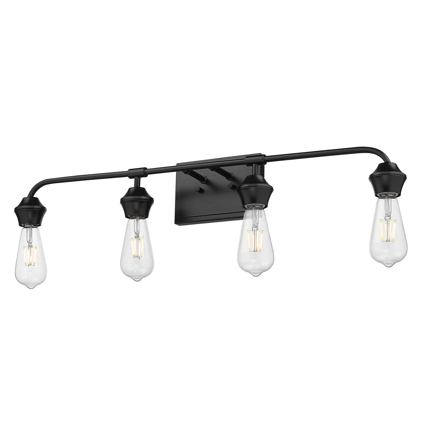 Bradden 4 Light Bath Vanity in Matte Black