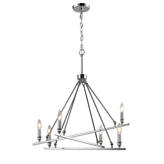 Wexler 6-Light Chandelier in Chrome
