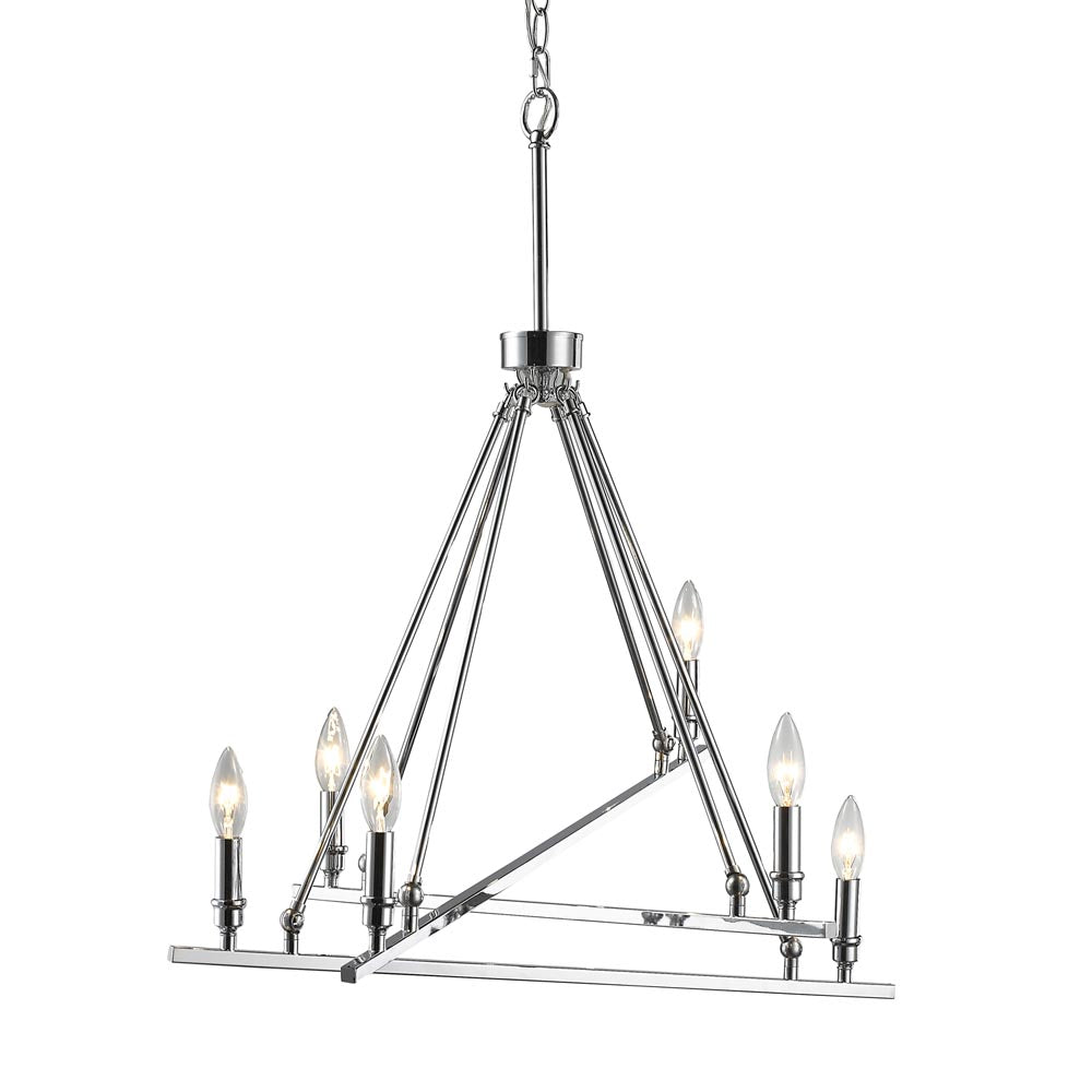 Wexler 6-Light Chandelier in Chrome