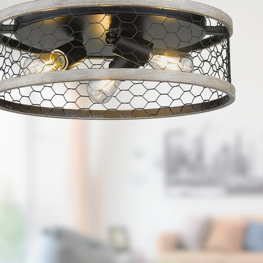 Cooper 15" Flush Mount in Matte Black