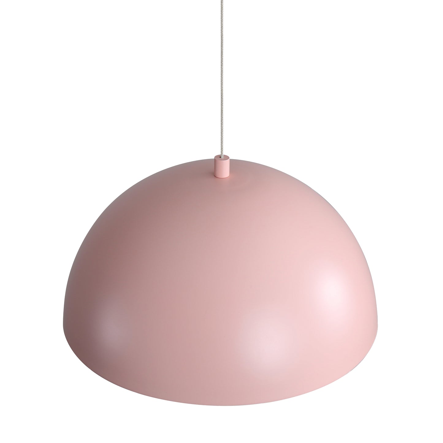 Annabelle 12" LED Pendant in Dusty Rose with Aged Copper
