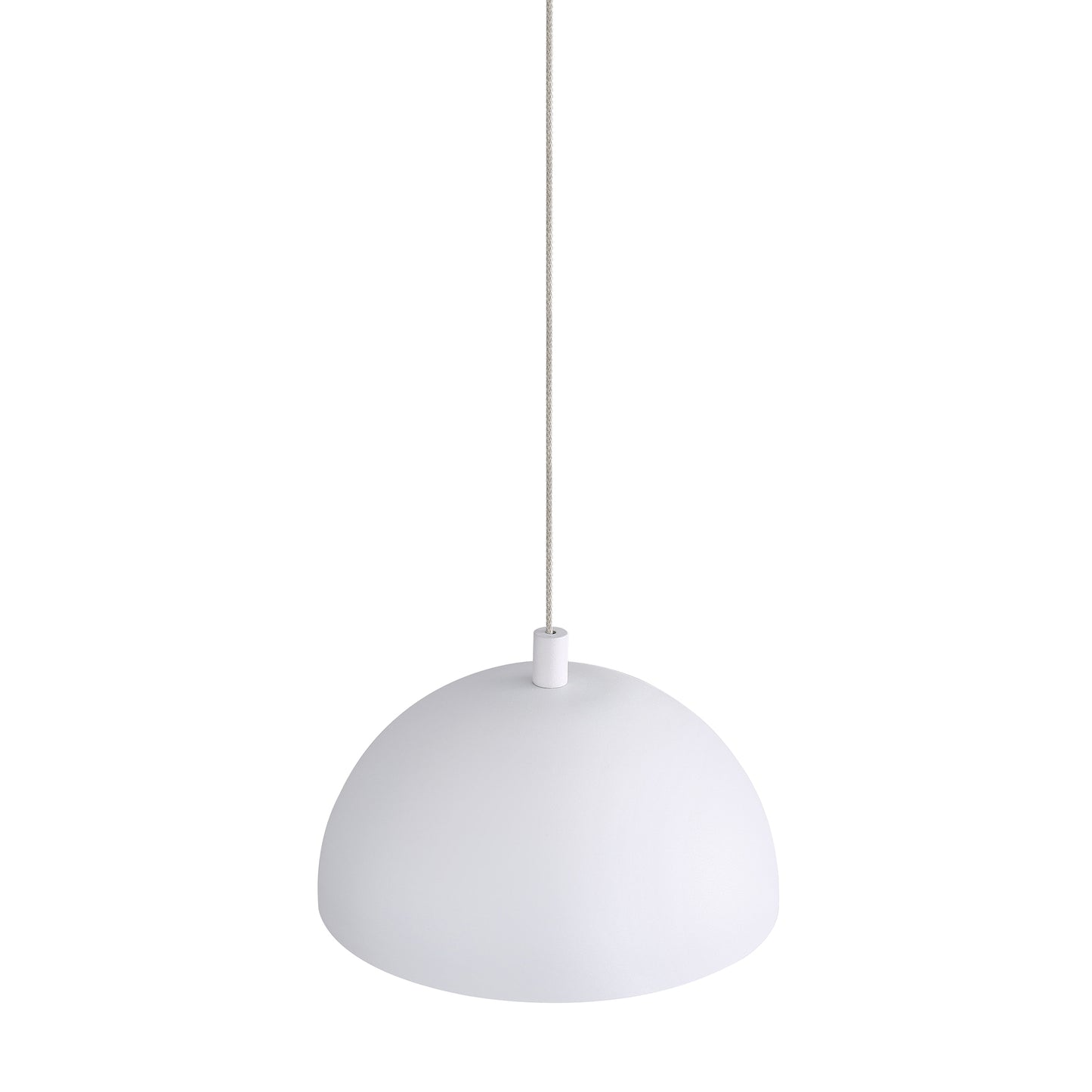 Annabelle 12" LED Pendant in Sand White with Aged Copper