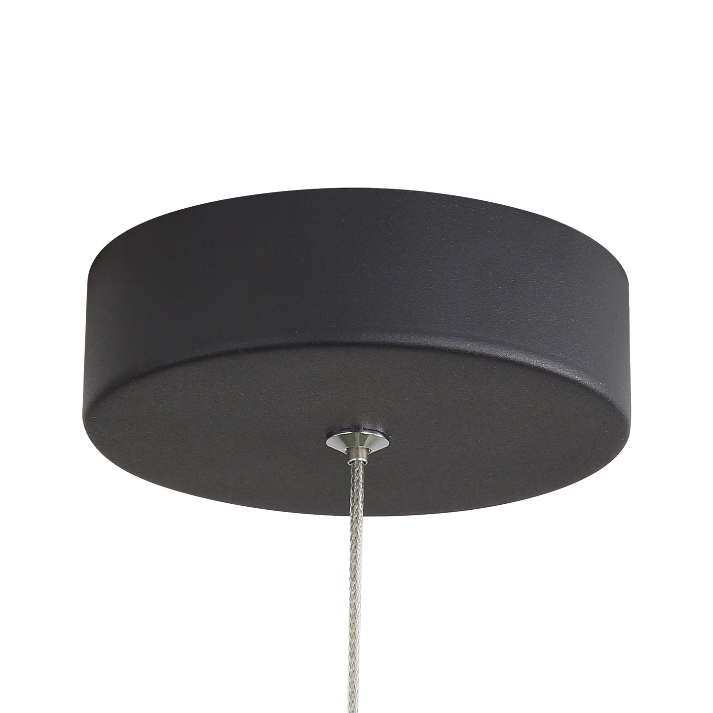 Annabelle 7" LED Pendant in Sand Black with Aged Copper