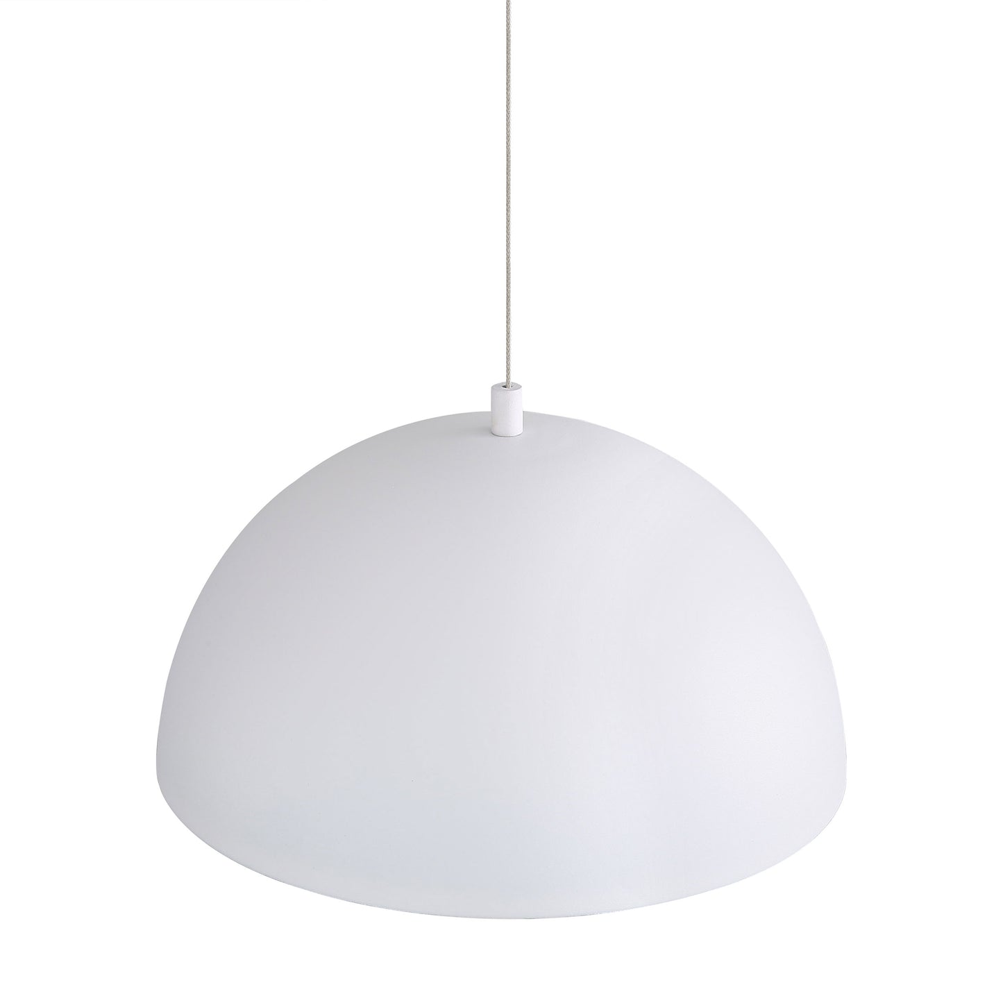 Annabelle 7" LED Pendant in Sand White with Aged Copper