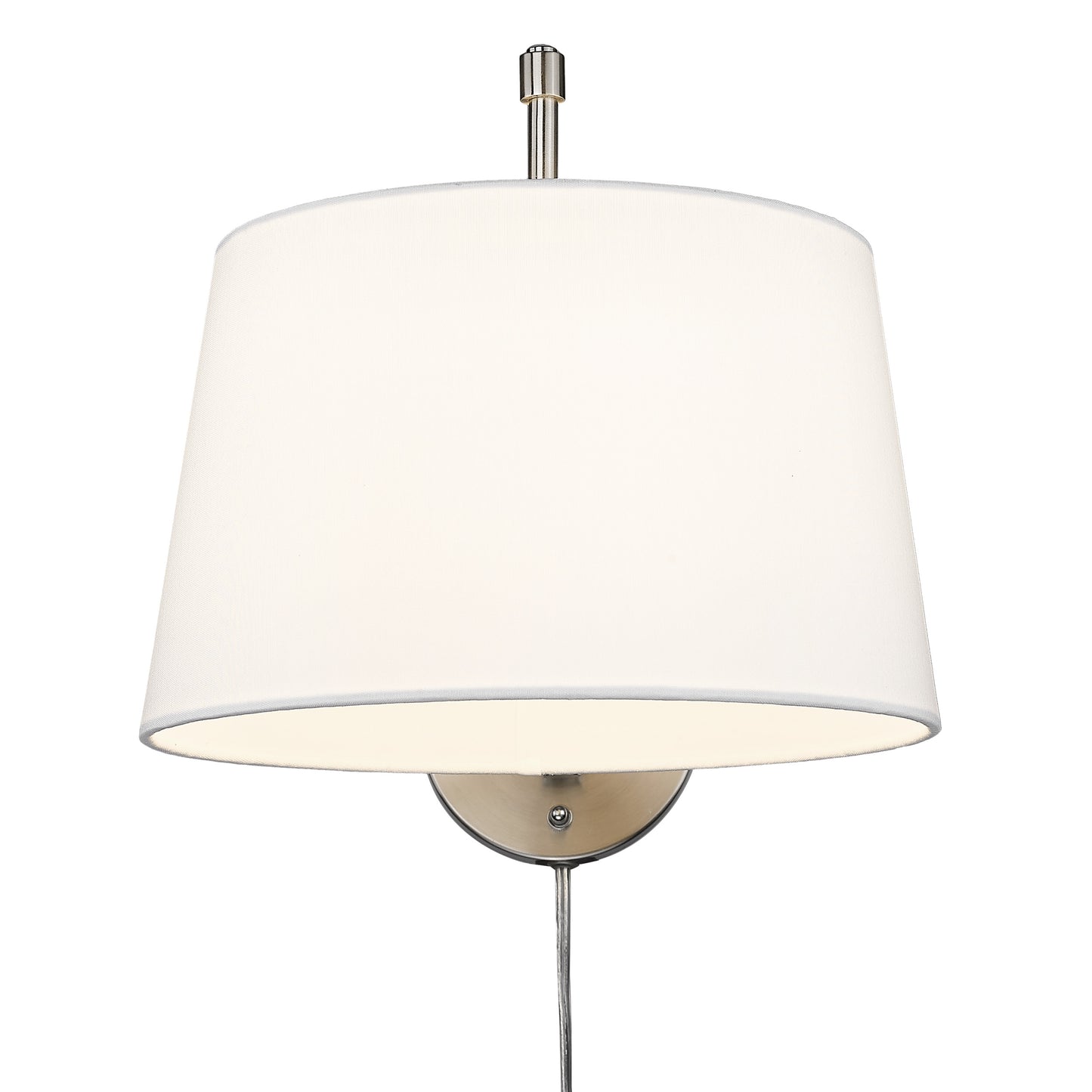 Riley 1-Light Swing Arm in Pewter with Modern White
