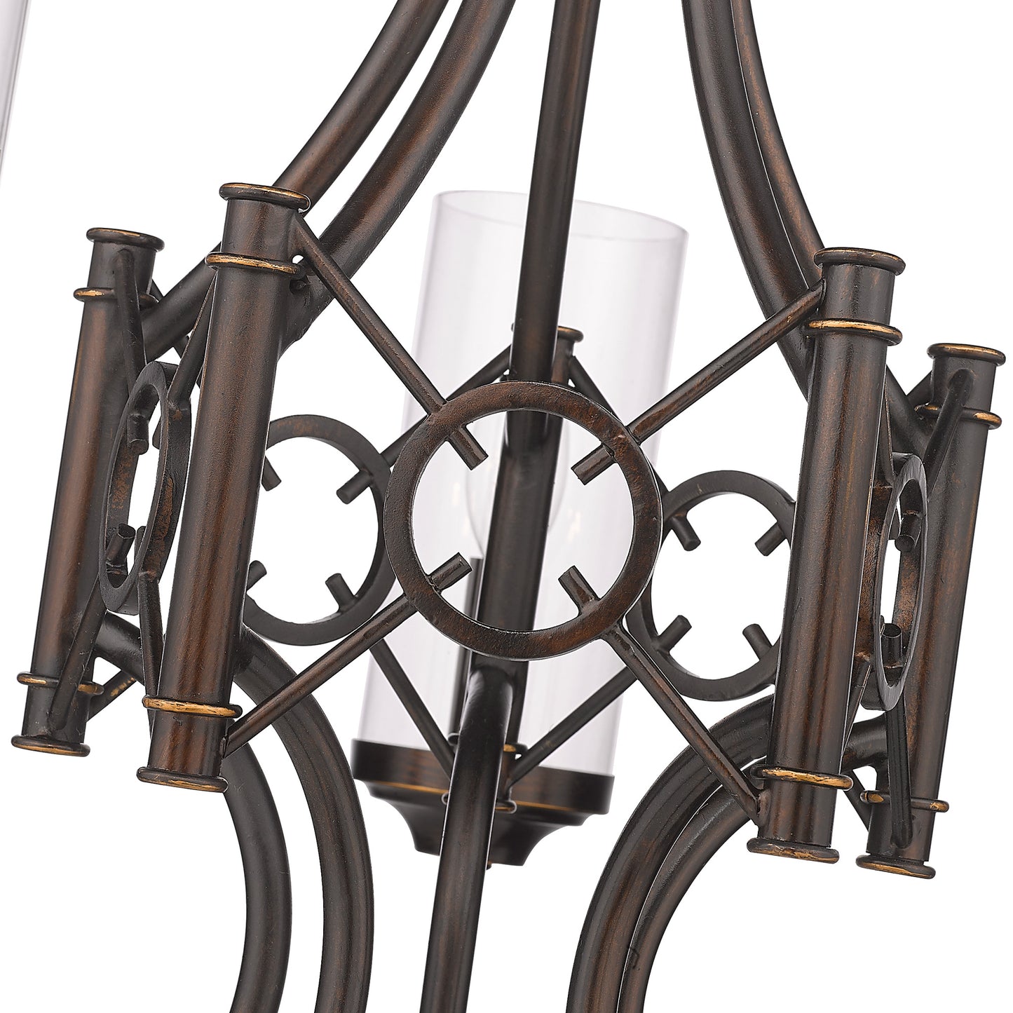 Livingston 5-Light Chandelier Bronze with Clear Glass