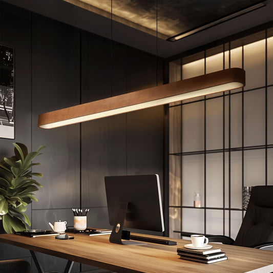 Anderson 48" LED Pendant in Walnut with No Shade