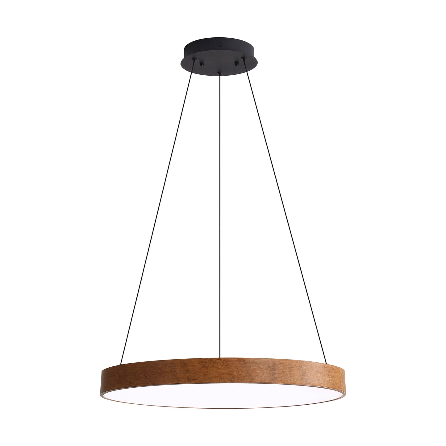 Juniper 24" LED Pendant in Walnut with No Shade