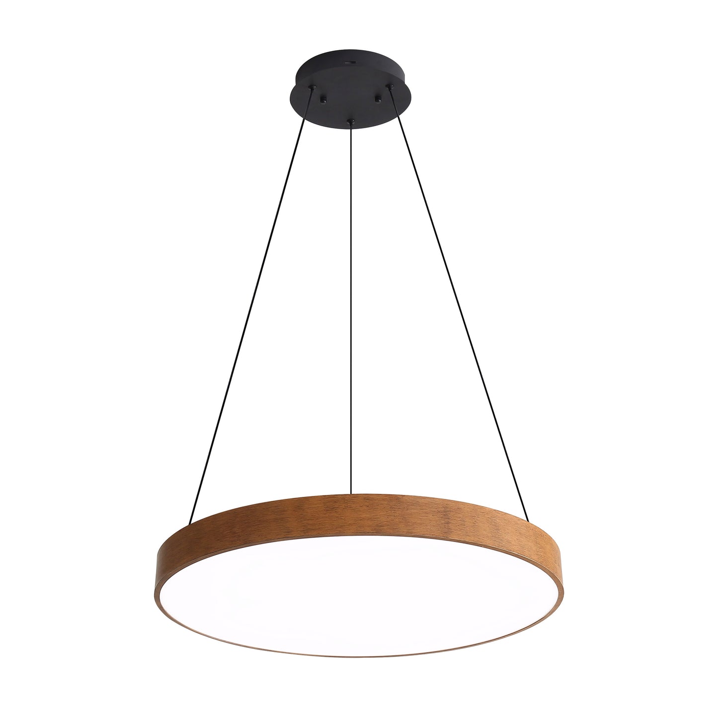 Juniper 24" LED Pendant in Walnut with No Shade