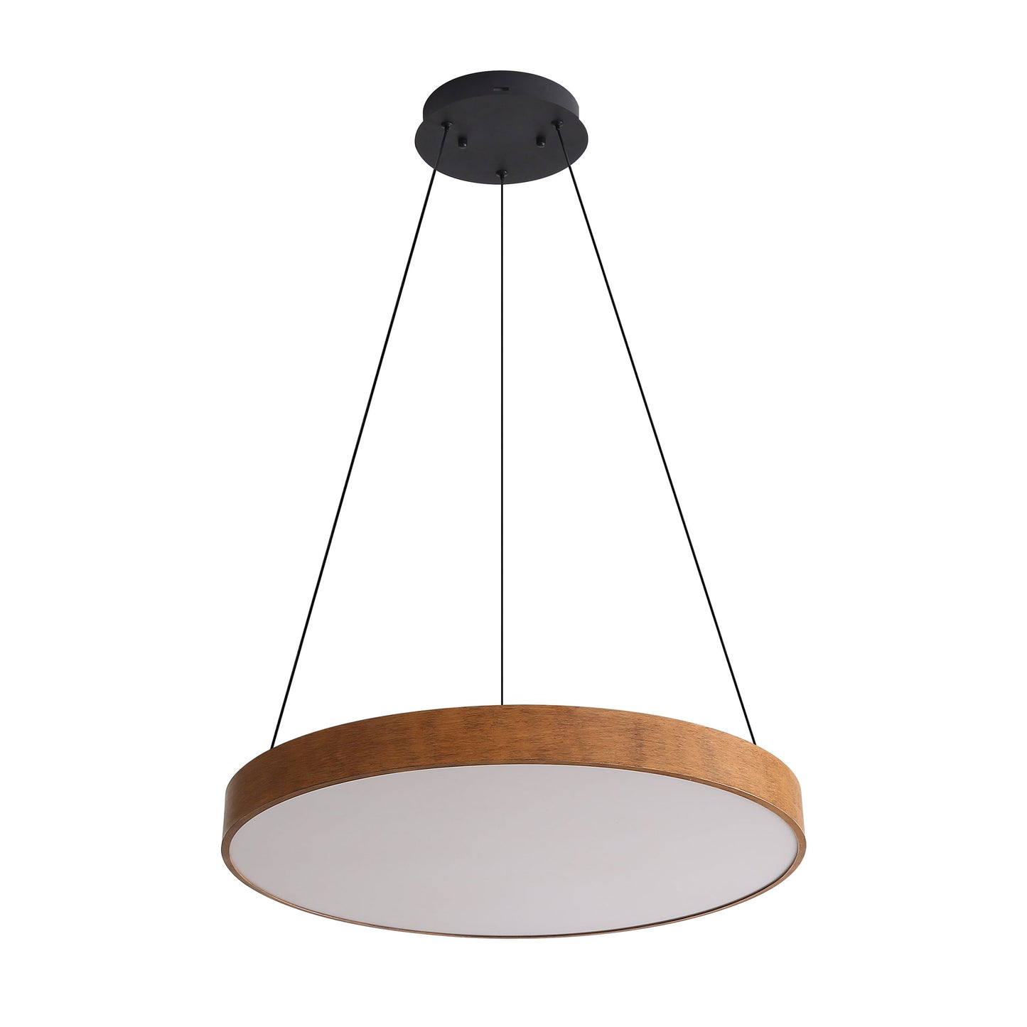 Juniper 24" LED Pendant in Walnut with No Shade