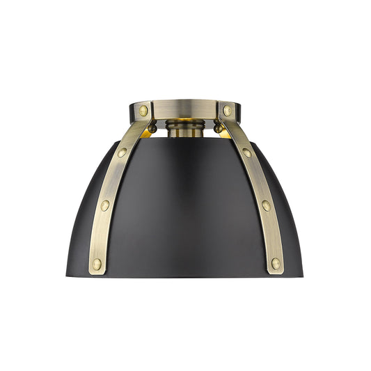 Ryder AB Flush Mount in Aged Brass