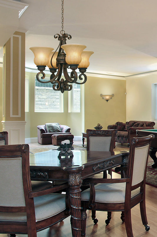 Mayfair 3 Light Linear Pendant in Leather Crackle with Crème Brulee Glass