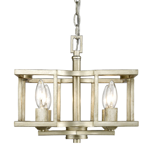 Gianna Convertible Semi-Flush in White Gold