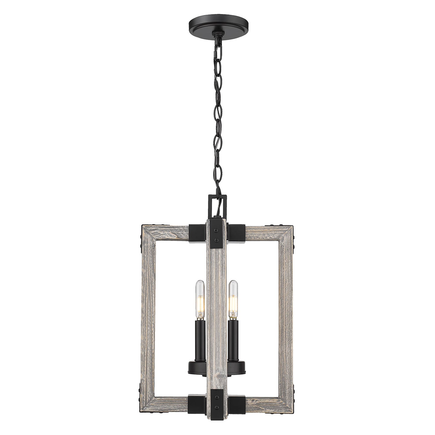 Walden 3- Light Pendant in Matte Black