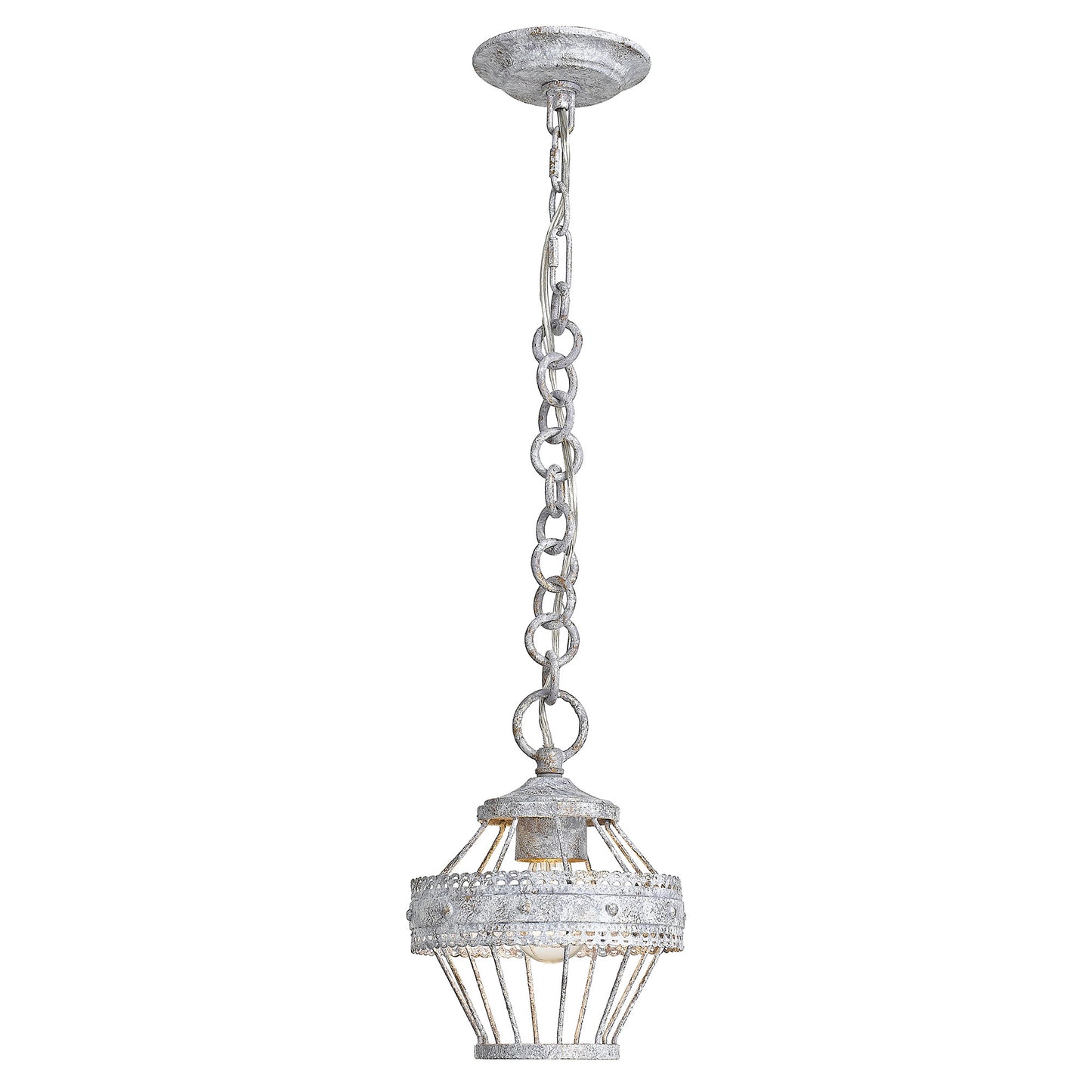 Bueller 1 Light Semi-Flush in Oyster