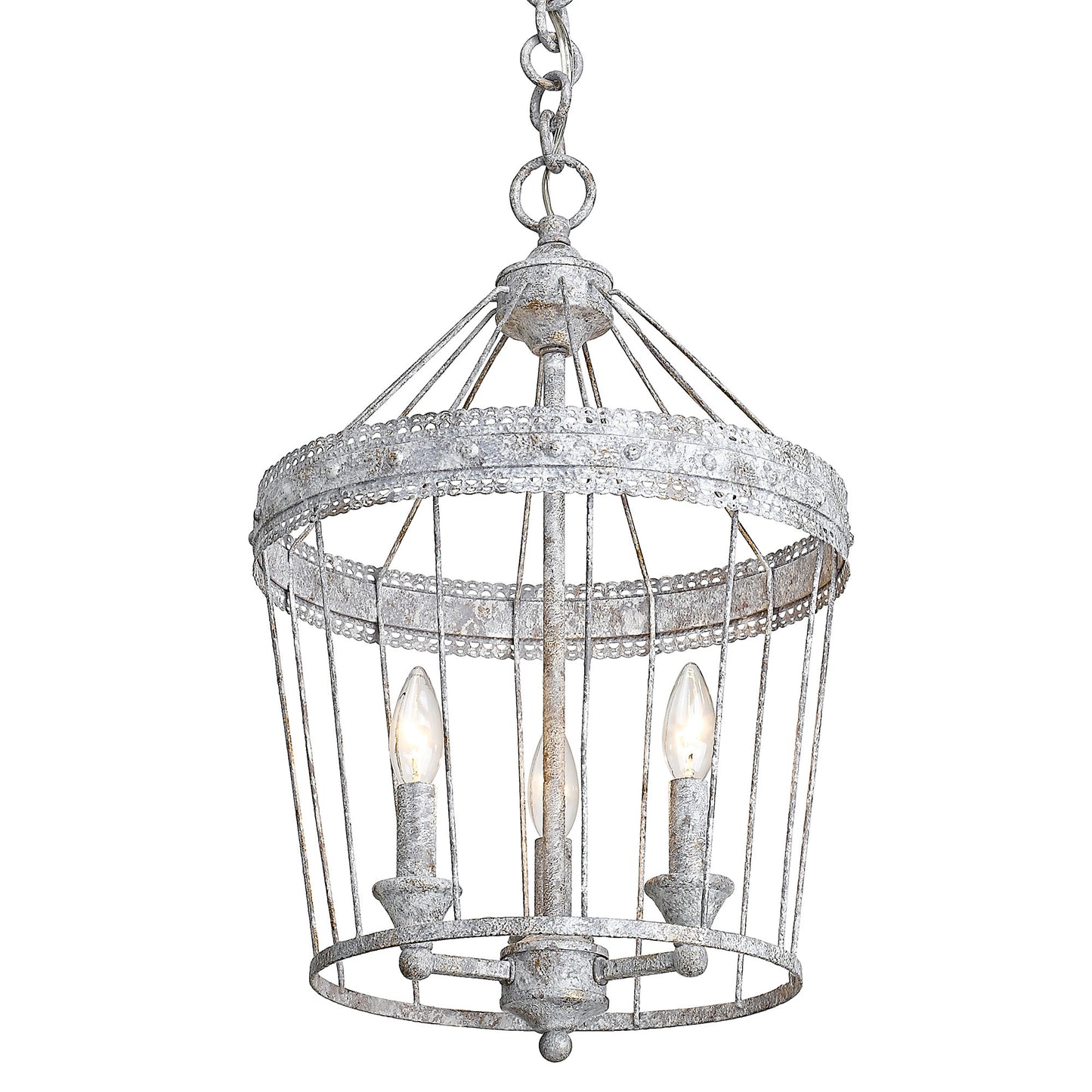 Claudet 3 Light Chandelier in Oyster