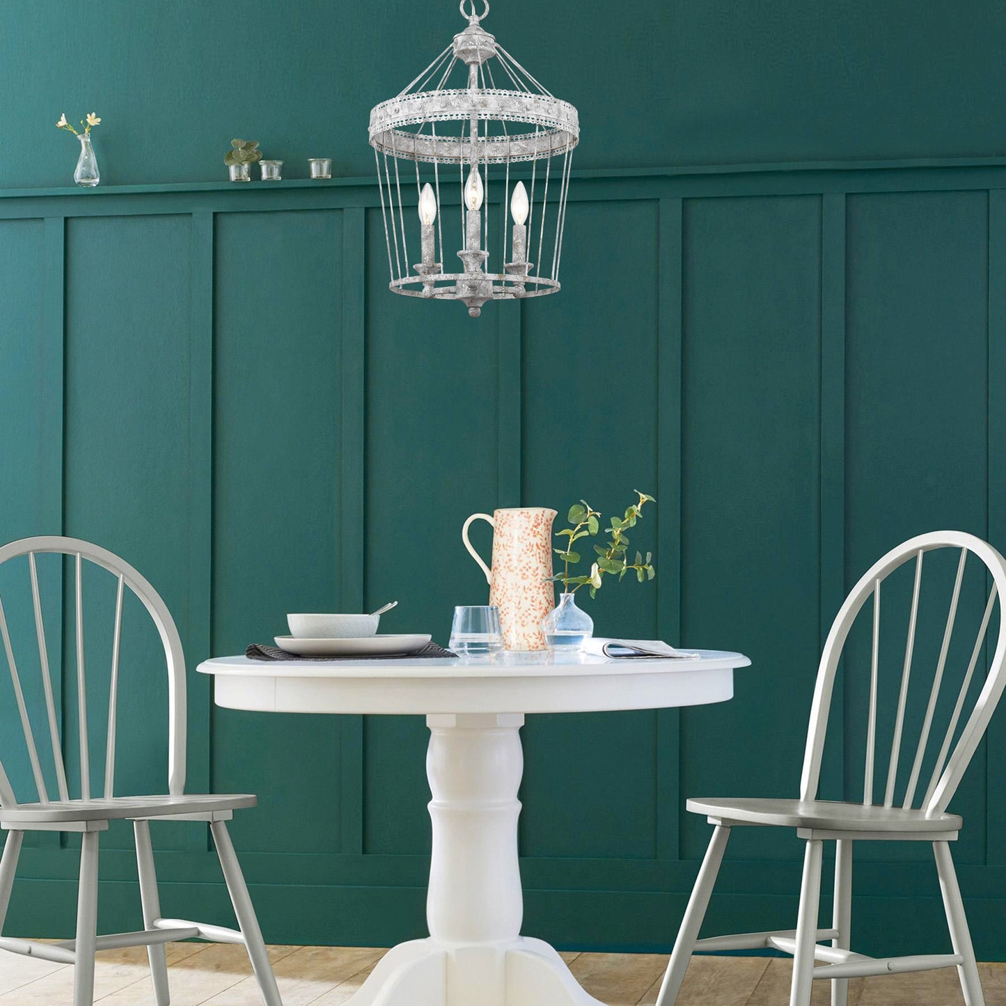 Claudet 3 Light Chandelier in Oyster