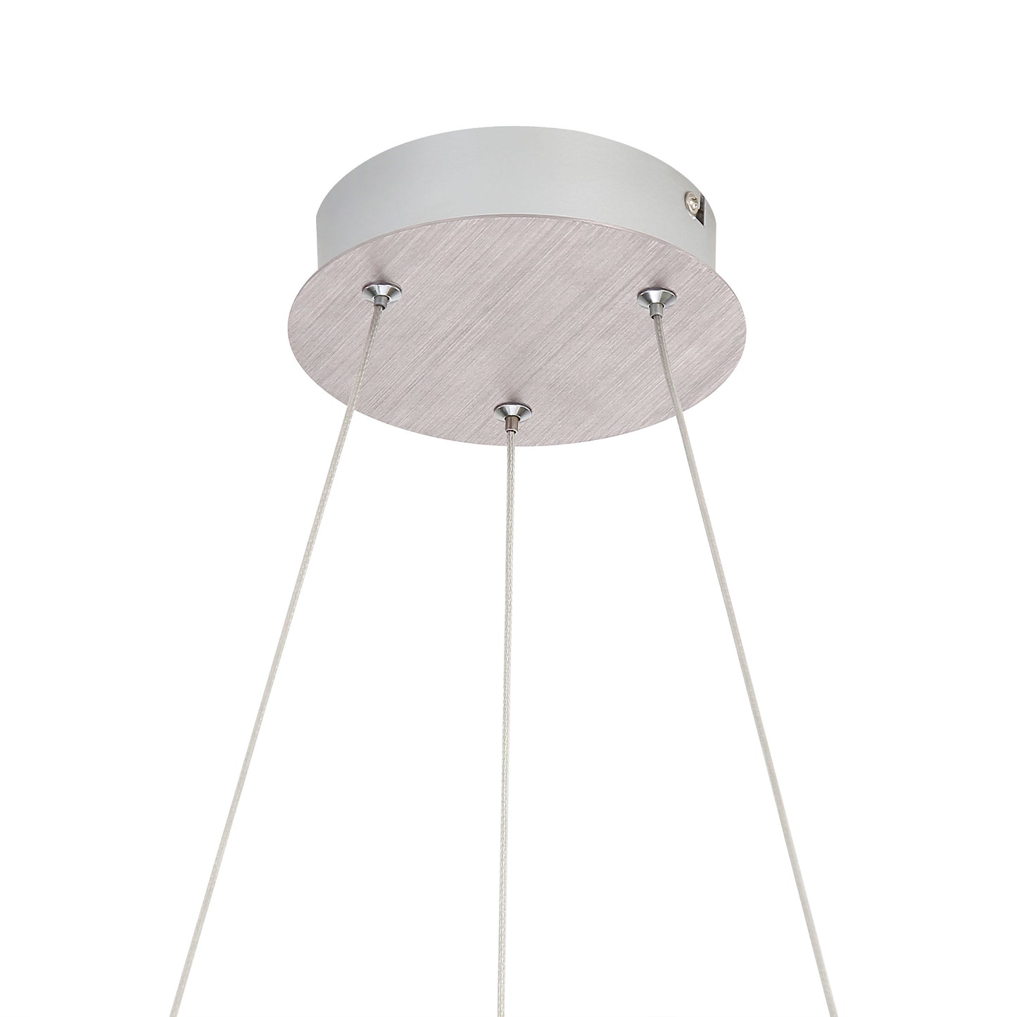 Samantha 19" LED Chandelier in Satin Nickel with No Shade