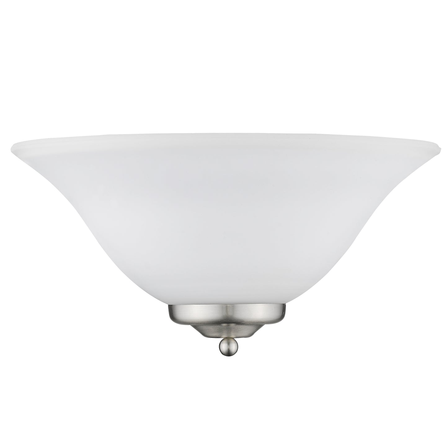 Adams 1 Light Wall Sconce in Pewter with Opal Glass