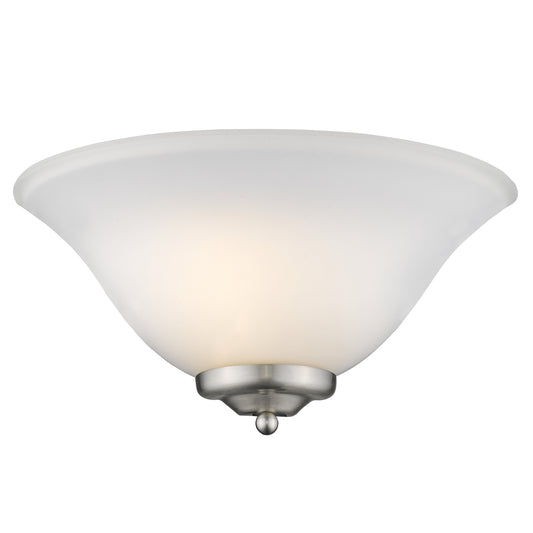 Adams 1 Light Wall Sconce in Pewter with Opal Glass