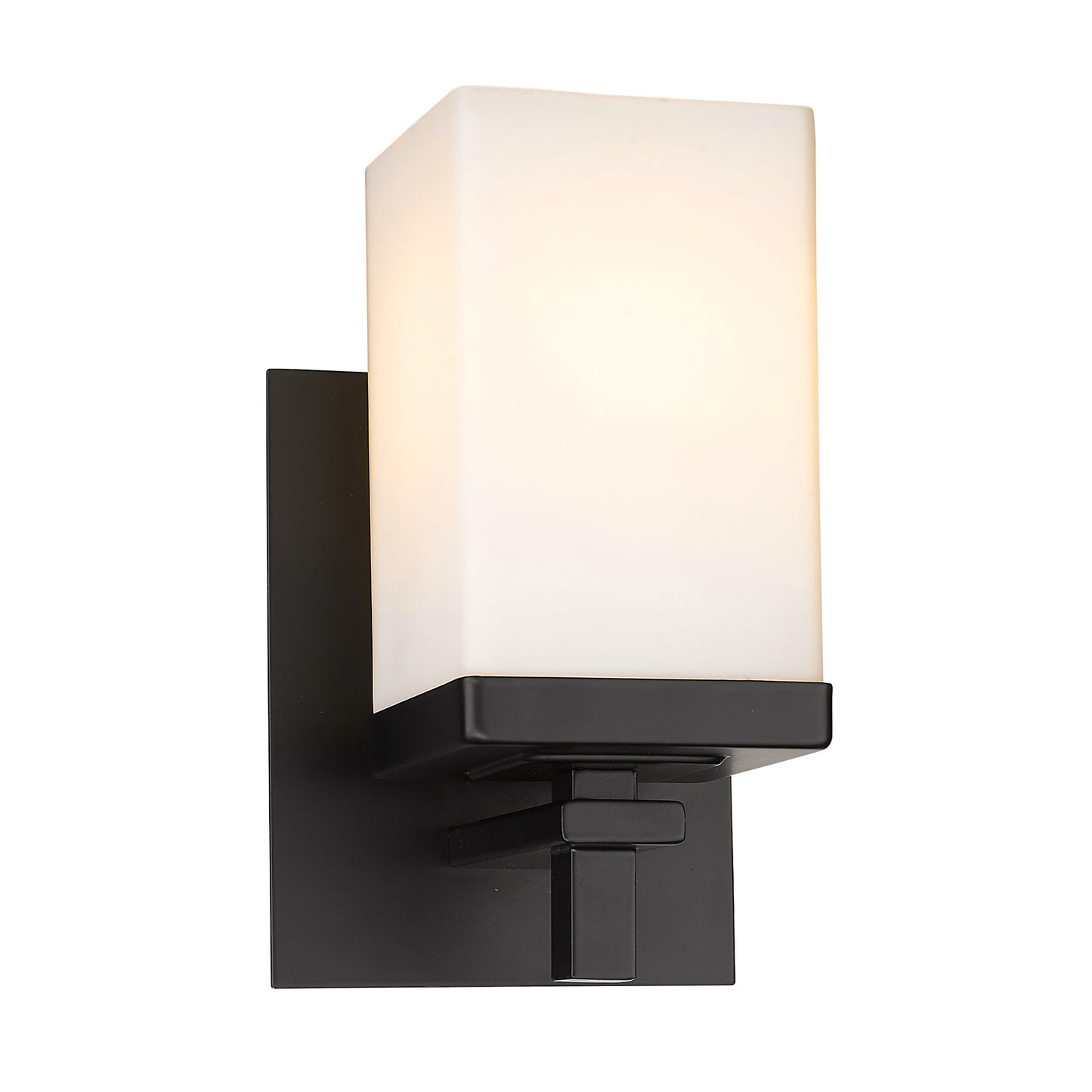 Manning 1 Light Bath Vanity in Matte Black