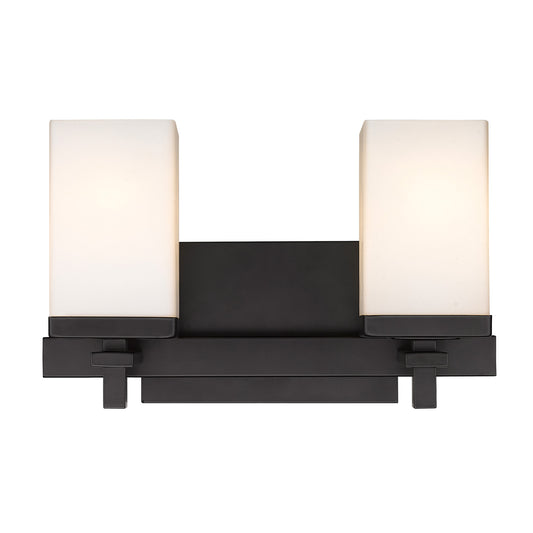 Manning 2 Light Bath Vanity in Matte Black