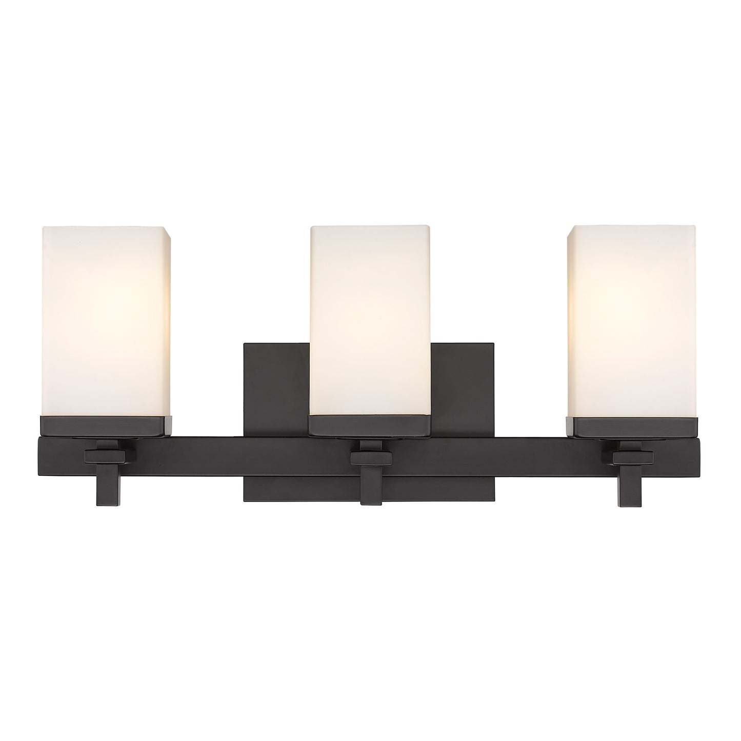 Manning 3 Light Bath Vanity in Matte Black