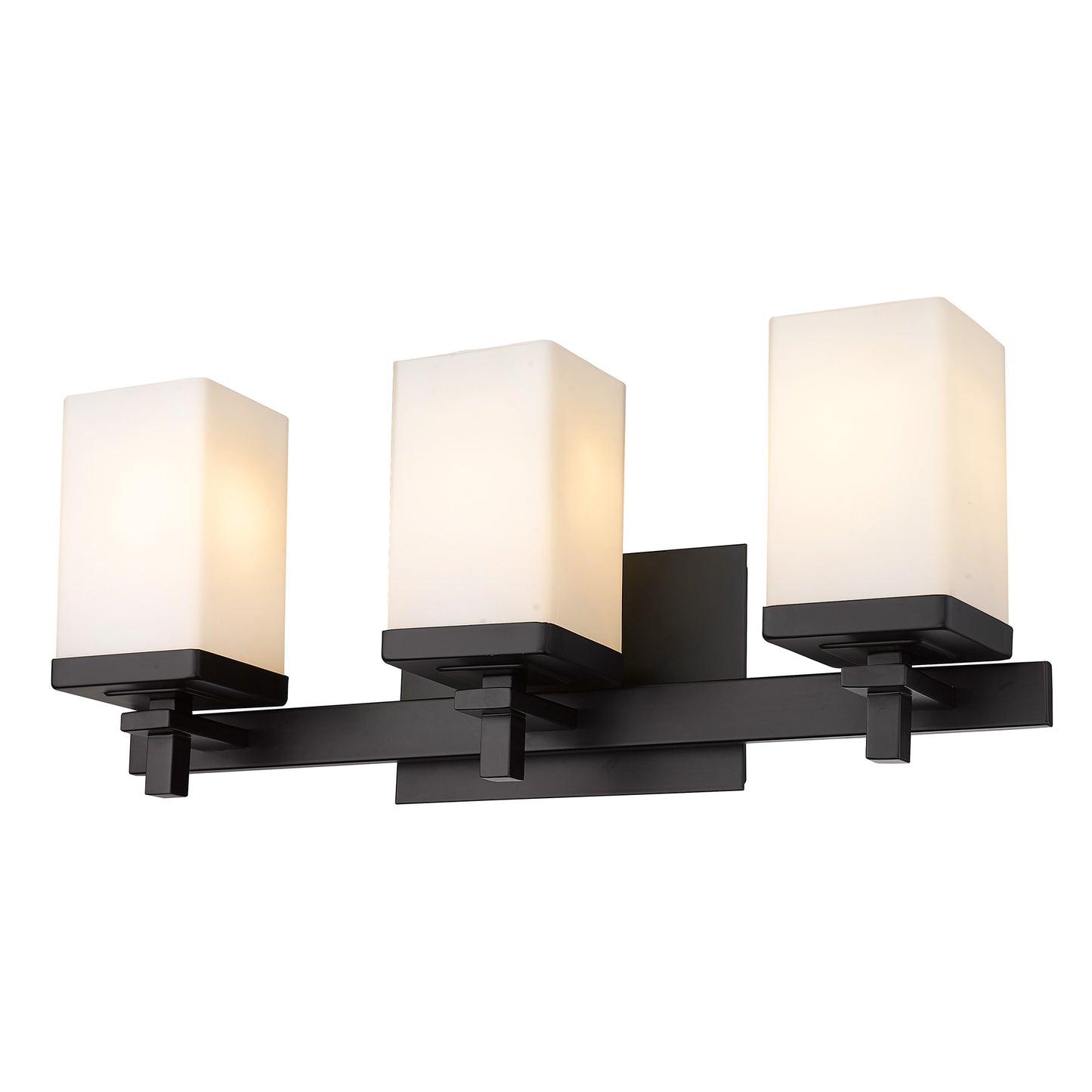 Manning 3 Light Bath Vanity in Matte Black