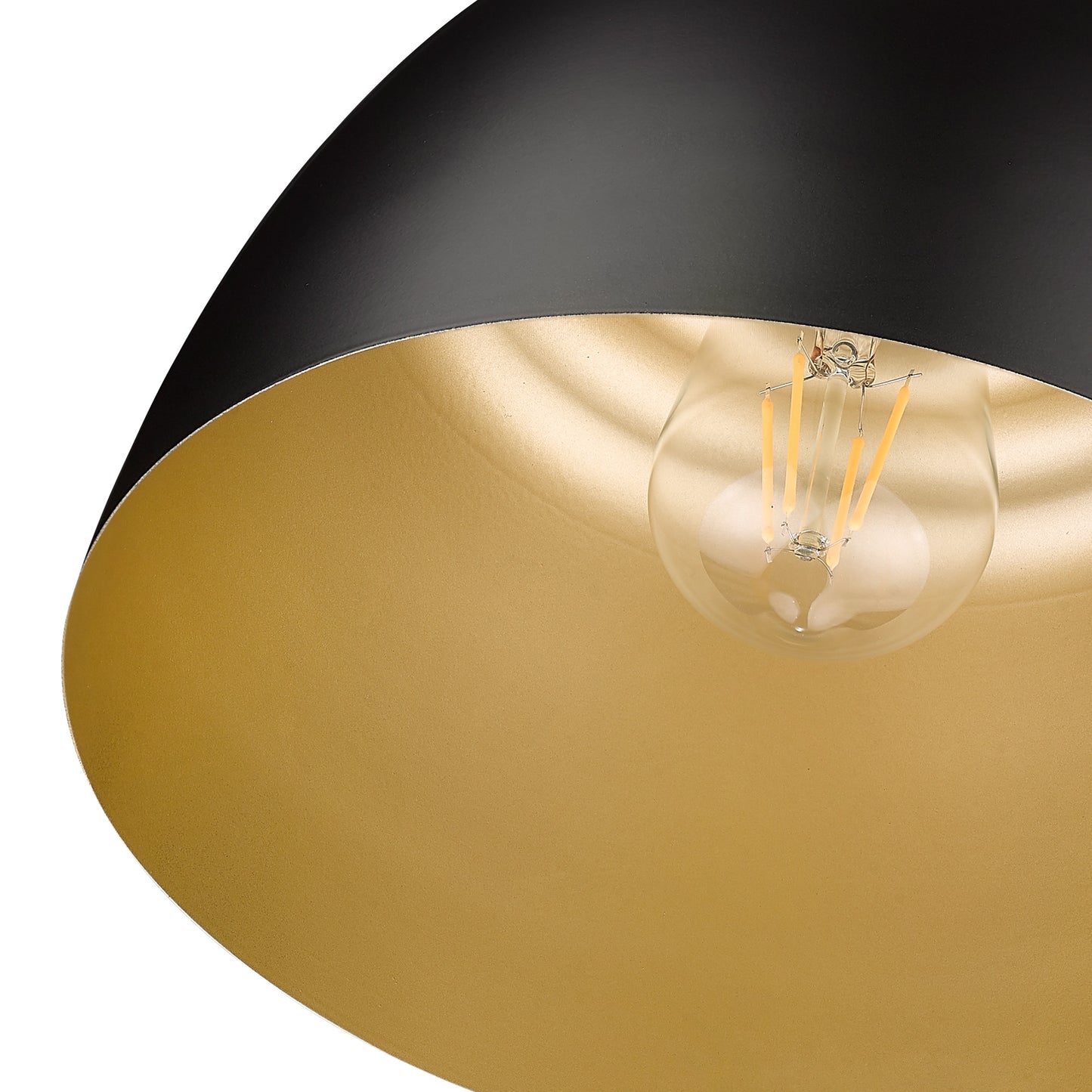Sherlock BLK Flush Mount in Matte Black