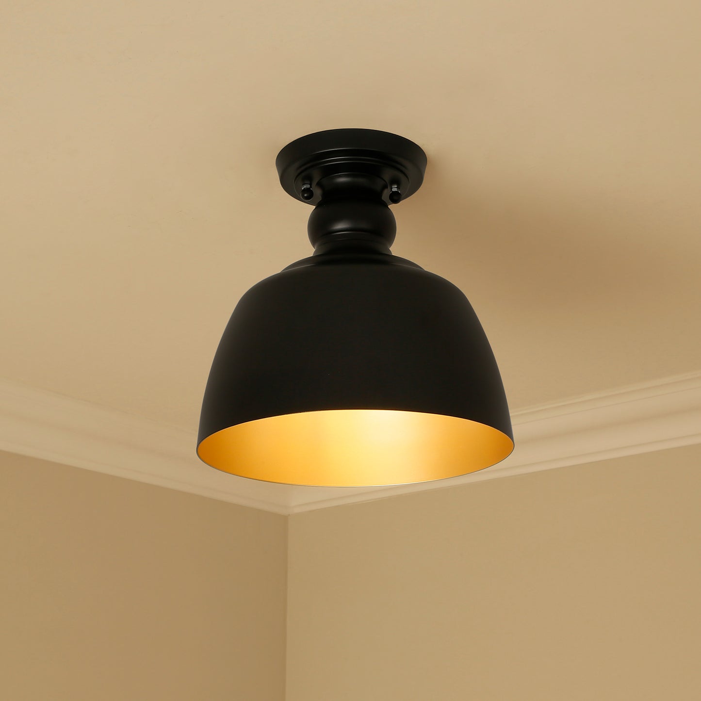 Sherlock BLK Flush Mount in Matte Black