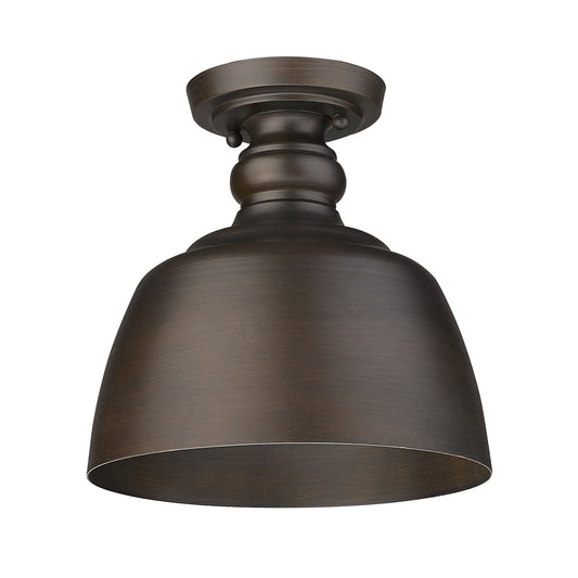 Sherlock Flush Mount in Rubbed Bronze