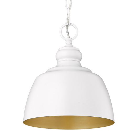 Sherlock WHT Mini Pendant in Matte White