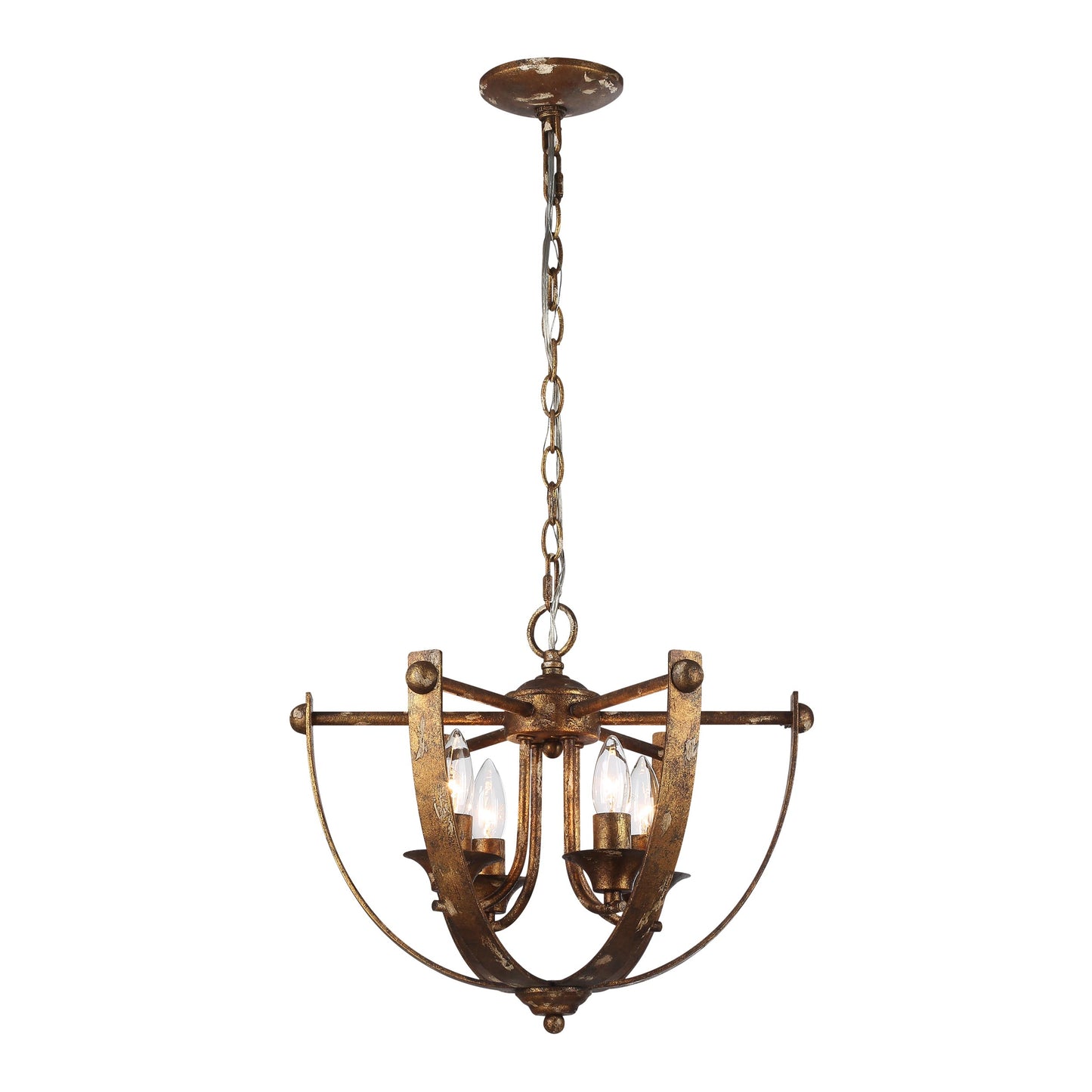 Victory 4-Light Pendant in Heirloom Gold